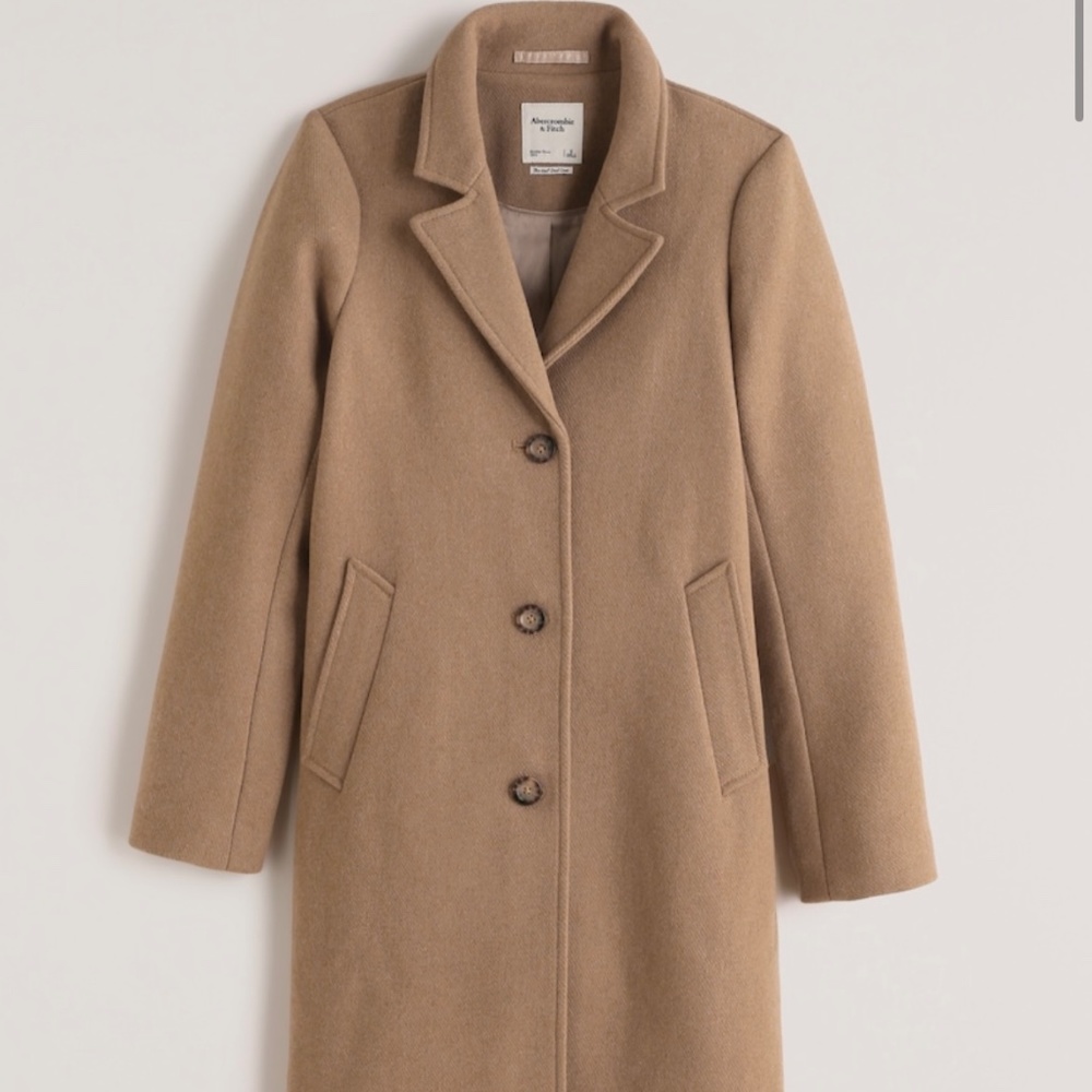 Abercrombie Wool Blend Dad Coat